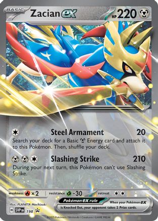 Image of Zacian ex 198  - Holofoil SV Scarlet & Violet Promo Cards - Promo
